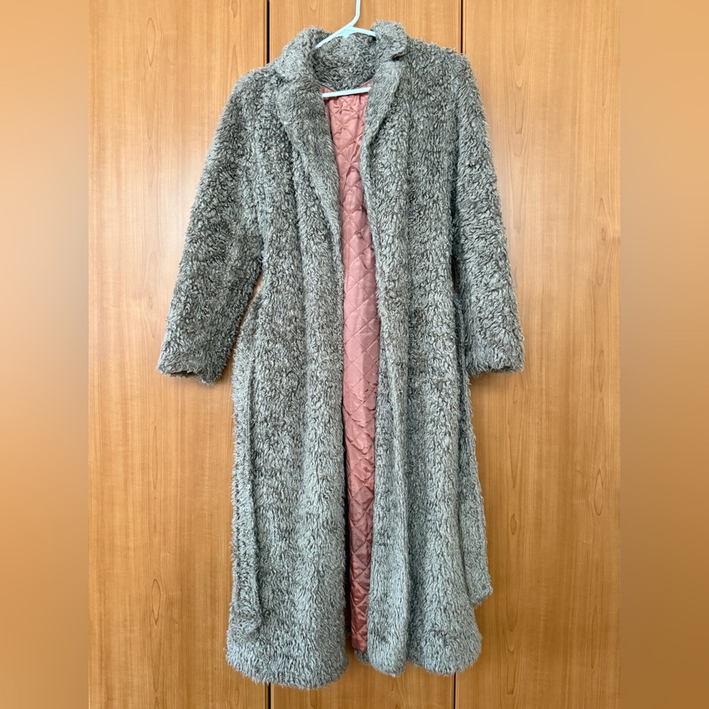 Vintage Faux Fur Long Coat